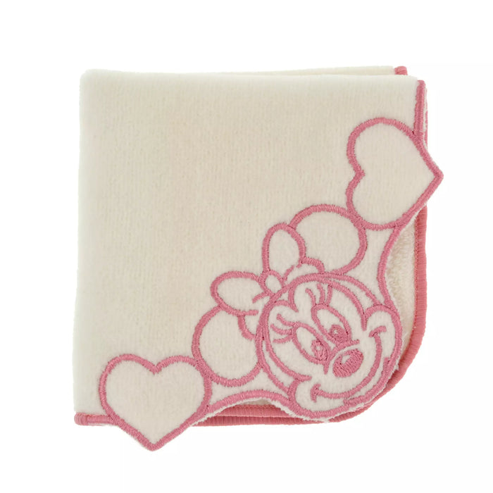 JDS - Minnie Mouse Face Line Embroidery  Mini Towel