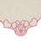 JDS - Minnie Mouse Face Line Embroidery  Mini Towel