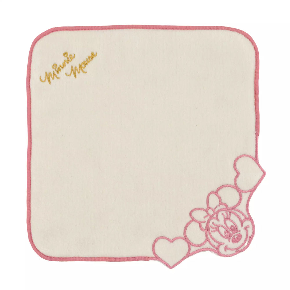 JDS - Minnie Mouse Face Line Embroidery  Mini Towel