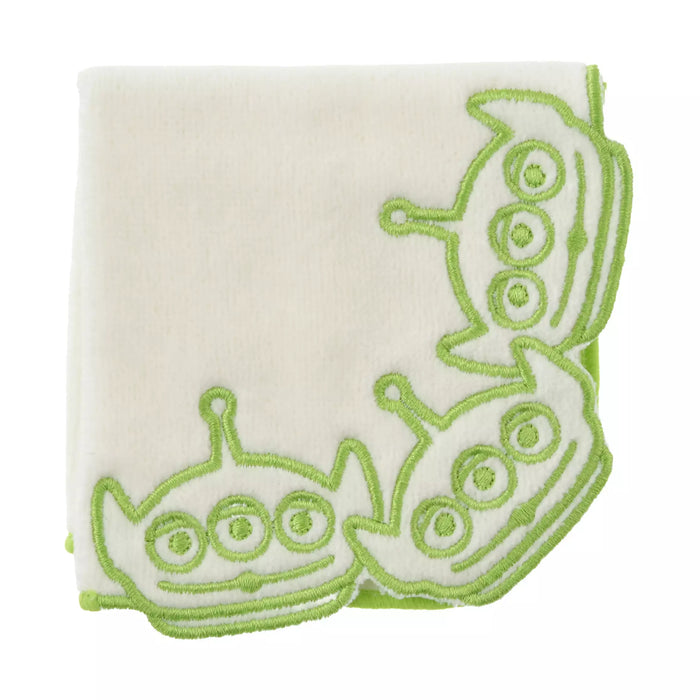 JDS - Little Green Men/Alien Face Line Embroidery  Mini Towel