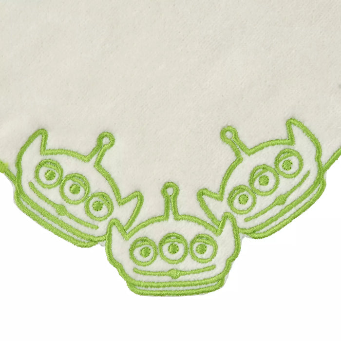 JDS - Little Green Men/Alien Face Line Embroidery  Mini Towel