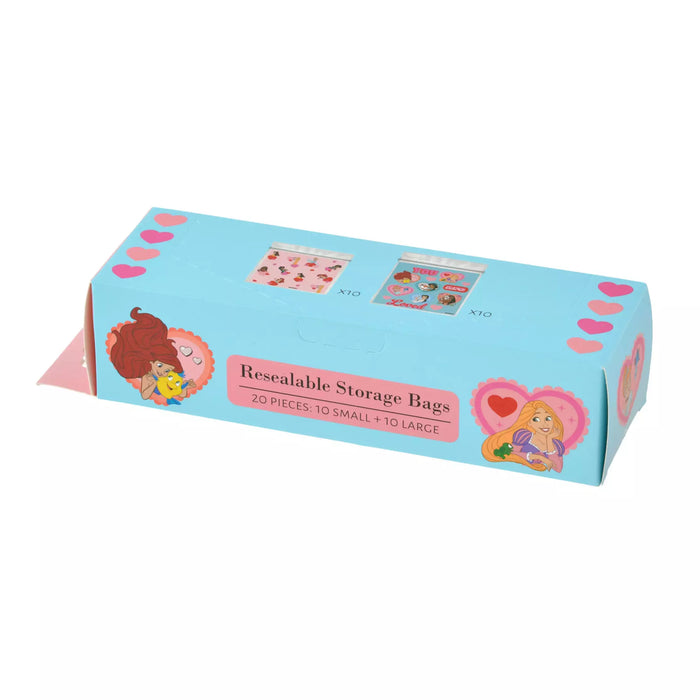 JDS - Disney Character Princess Heart Pattern Zipper Bag