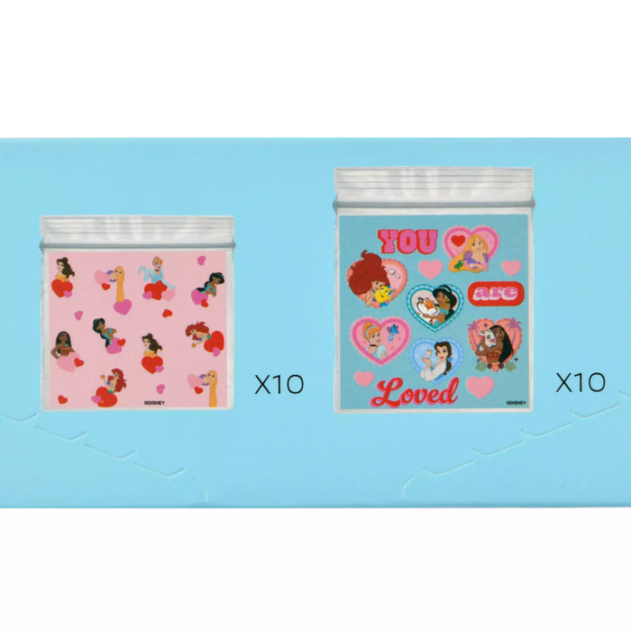 JDS - Disney Character Princess Heart Pattern Zipper Bag