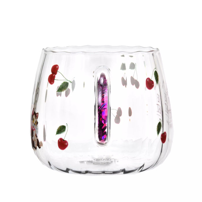 JDS - 2026 Drinkware & Bottle Collection x Minnie & Figaro Mug, Heat-Resistant Glass, Cherry, Watercolor (Release Date: Jan 20, 2026)