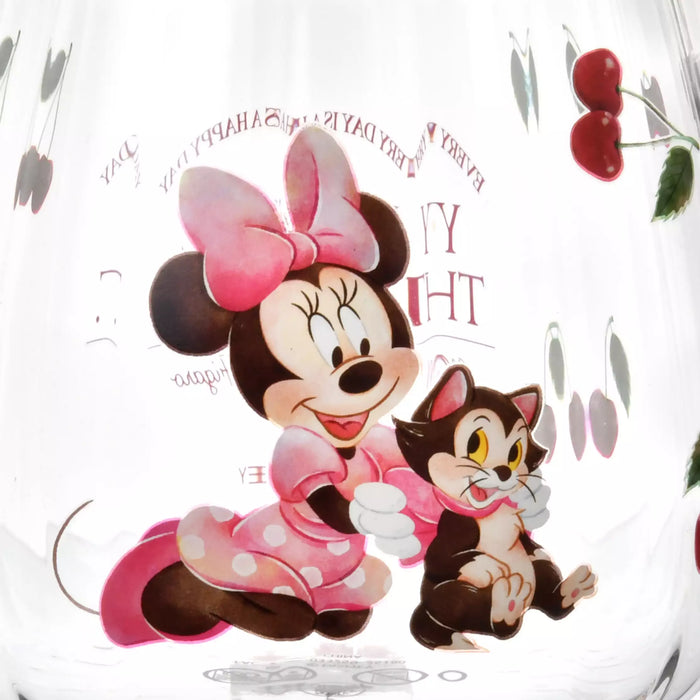 JDS - 2026 Drinkware & Bottle Collection x Minnie & Figaro Mug, Heat-Resistant Glass, Cherry, Watercolor (Release Date: Jan 20, 2026)