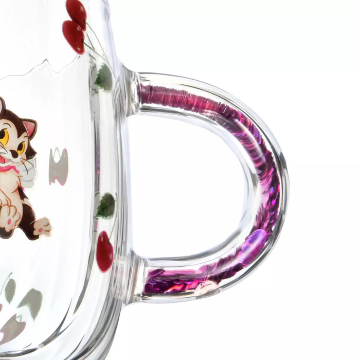 JDS - 2026 Drinkware & Bottle Collection x Minnie & Figaro Mug, Heat-Resistant Glass, Cherry, Watercolor (Release Date: Jan 20, 2026)