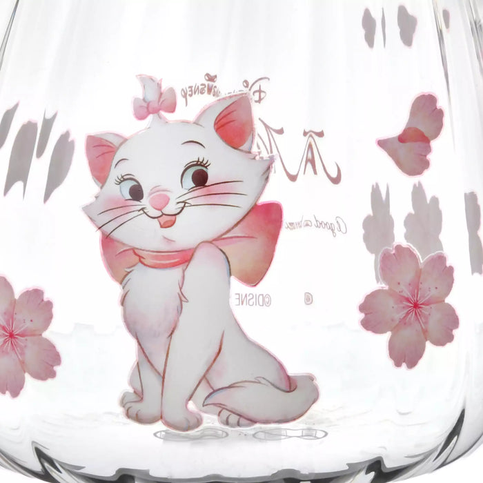 JDS - 2026 Drinkware & Bottle Collection x Marie The Aristocats Mug, Heat-Resistant Glass, Flower, Watercolor, Sakura (Release Date: Jan 20, 2026)