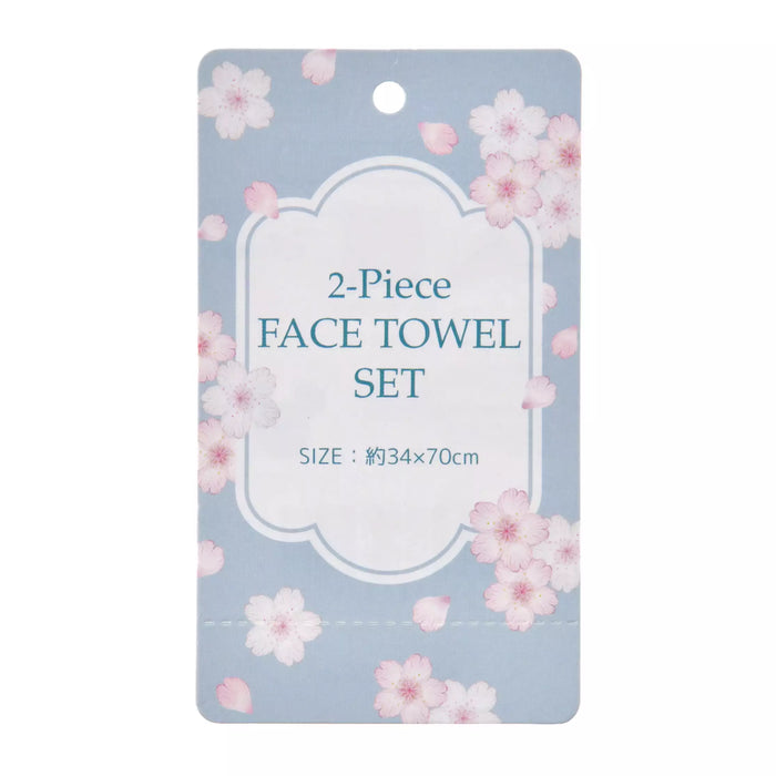 JDS - 2026 Sakura Collection x Alice & Dinah Face Towel Set of 2 Sakura, Watercolor (Release Date: Jan 13, 2026)