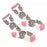 JDS - Marie The Aristocats Socks, See-Through Face, Sizes 23-25