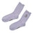 JDS - Daisy Duck Socks, Mellow Face Embroidery, Purple, Sizes 23-25