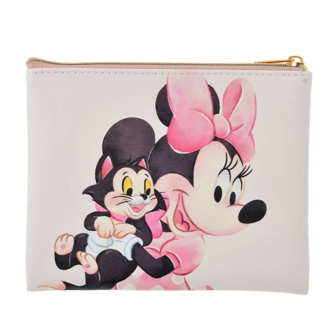 JDS - 2026 Sakura Collection x Minnie & Figaro (S) Flat Pouch  (Release Date: Jan 13, 2026)