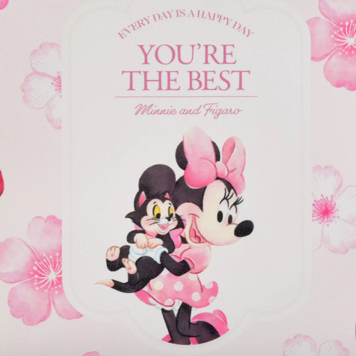 JDS - 2026 Sakura Collection x Minnie & Figaro (S) Flat Pouch  (Release Date: Jan 13, 2026)