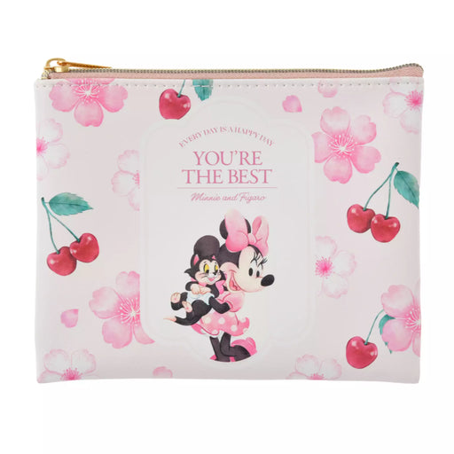JDS - 2026 Sakura Collection x Minnie & Figaro (S) Flat Pouch  (Release Date: Jan 13, 2026)