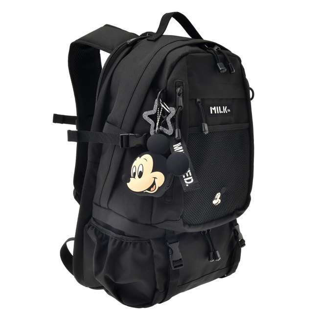 JDS - [MILKFED.] Mickey Mouse Backpack, 32L, with Charm, Pouch, and Carabiner (Release Date: Feb 10, 2026)