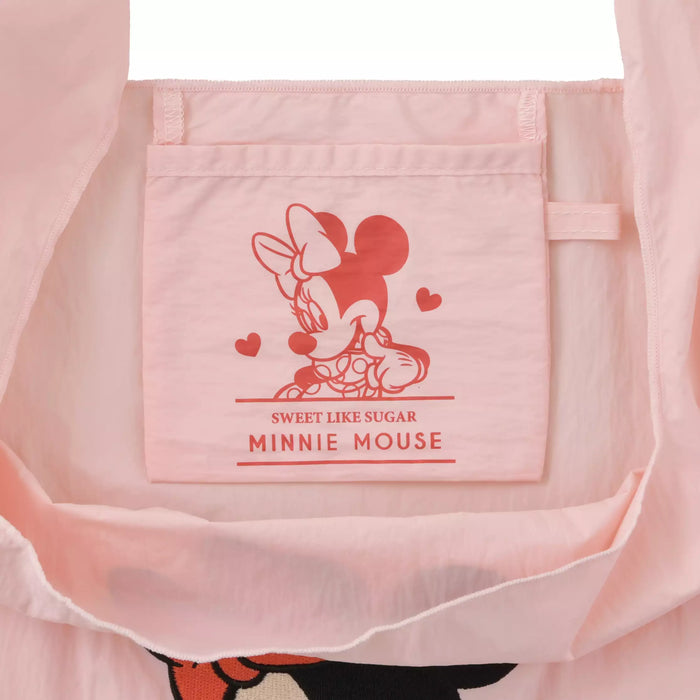 JDS - Minnie Mouse Tote Bag, Foldable 2-Way Embroidery Bag (Release Date: Jan 13, 2026)