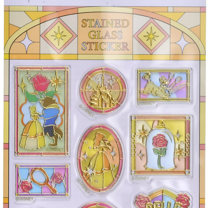 JDS - Beauty and the Beast Stained Glass Sticker