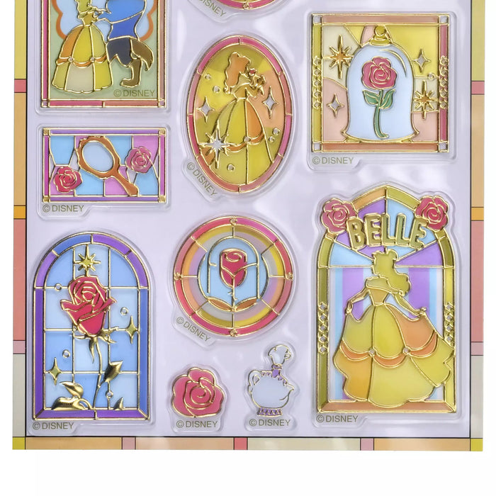 JDS - Beauty and the Beast Stained Glass Sticker