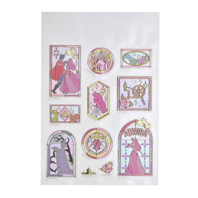 JDS - Sleeping Beauty Stained Glass Sticker