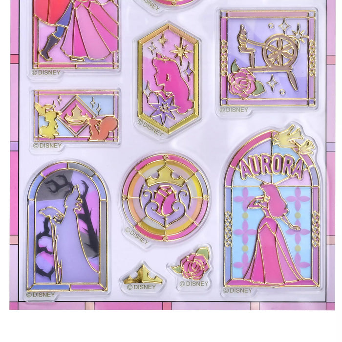 JDS - Sleeping Beauty Stained Glass Sticker