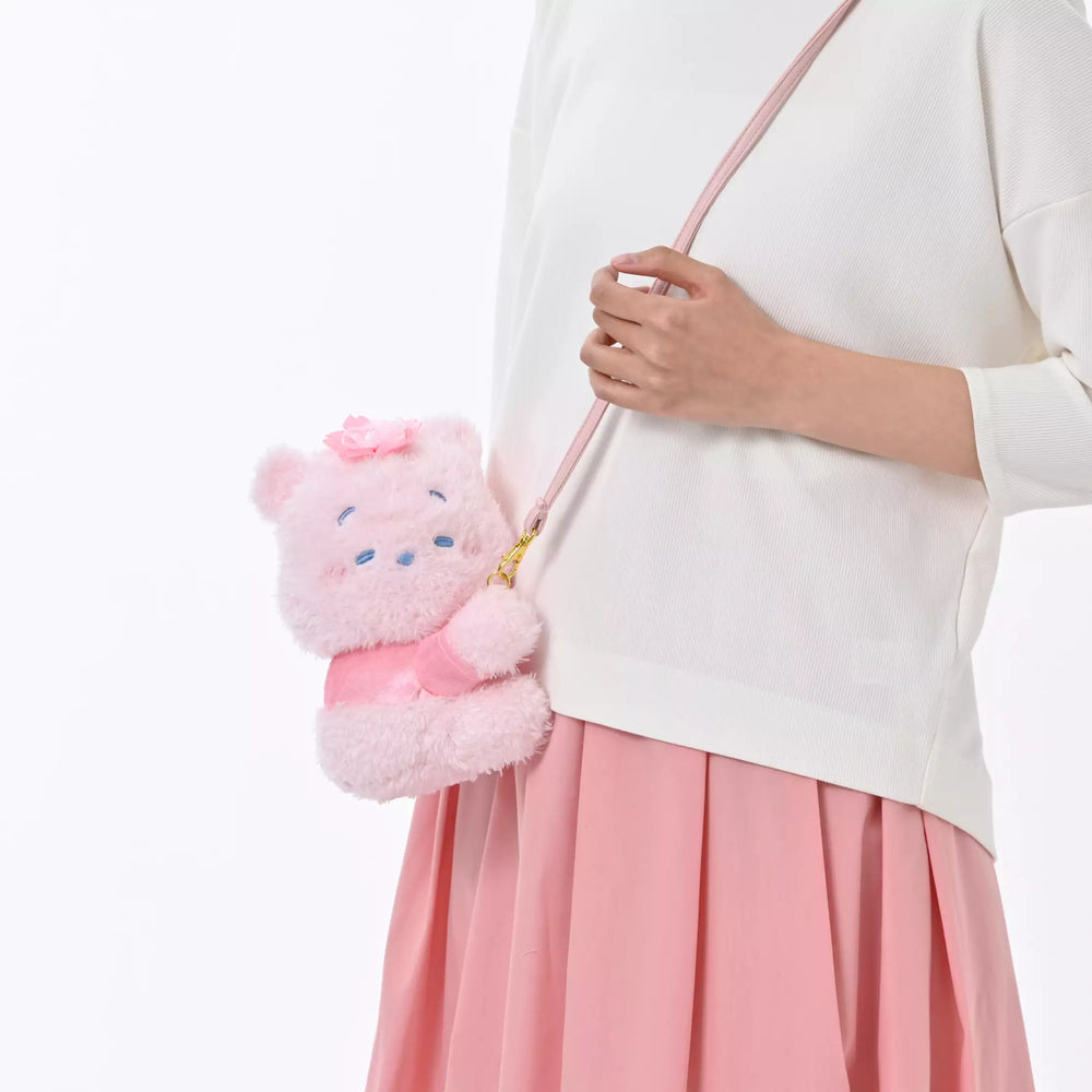 JDS - 2026 Sakura Collection x Winnie the Pooh Plush Toy Shaped Pochette with Strap (Release Date: Jan 13, 2026)