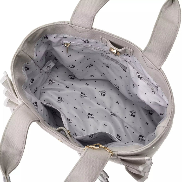 JDS - New Lifestyle x JILL by JILLSTUART] Minnie Mouse Tote Bag with Bag Charm, Jeweled Frill Tote (Release Date: Feb 6, 2026)