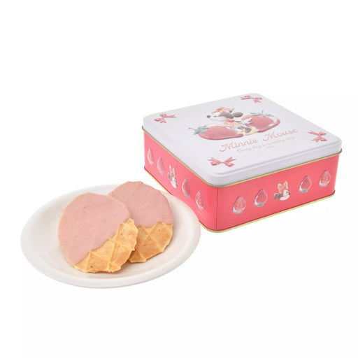JDS - 2026 GLOSSY Fruits Collection x Minnie Mouse Waffle Cookies in a Tin, Embossed (Release Date: Jan 26, 2026)