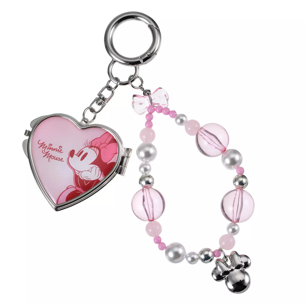 チャーム mimi3 JDS - Minnie Mouse Heart Shape Miirror & Keychain Set (Release