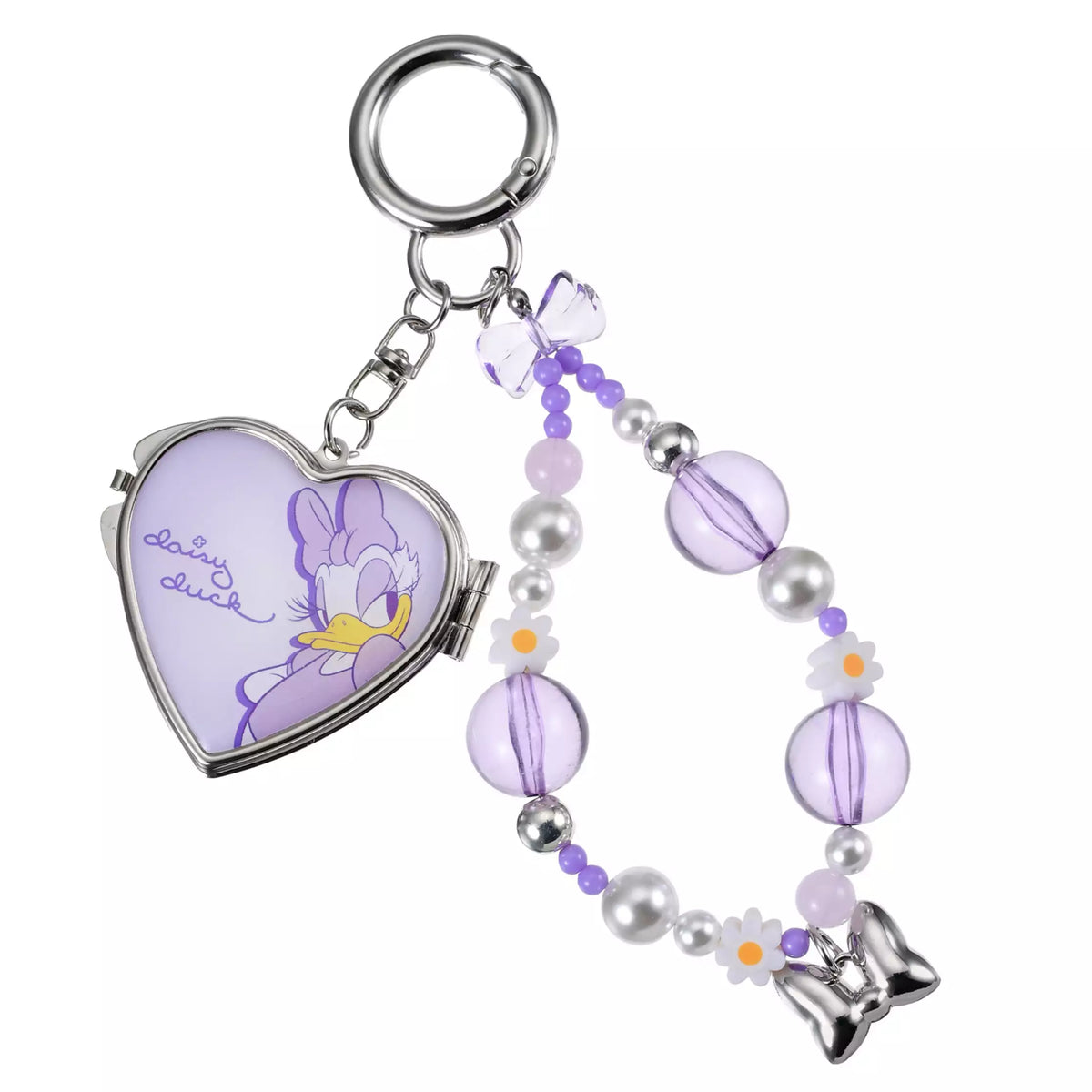 JDS - Daisy Duck Heart Shape Miirror & Keychain Set (Release Date
