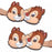 JDS - MAEGAMI Hair Zakka x Chip & Dale Hair Clip Set, Color Clips