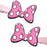 JDS - MAEGAMI Hair Zakka x Minnie Mouse Hair Clip Set with Color Clips and Pink