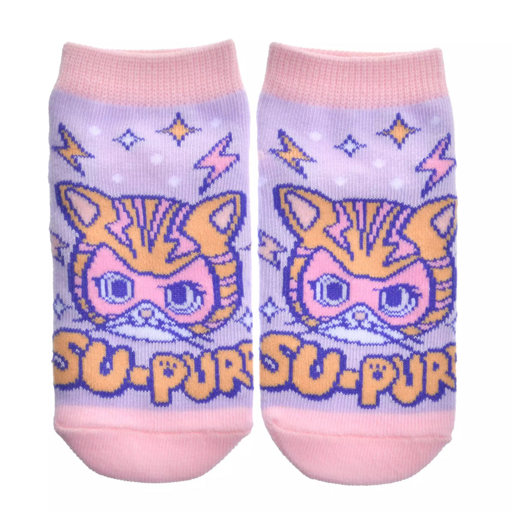 JDS - 2026 Super Kitties Collection x Genie Ankle Socks for Kids, Sizes 13-18 (Release Date: Feb 2, 2026)