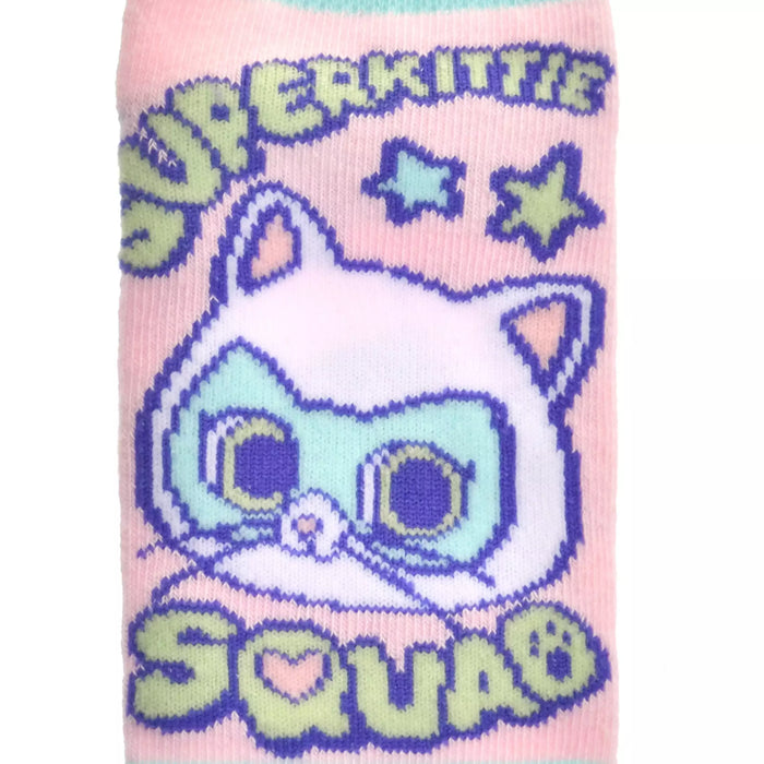 JDS - 2026 Super Kitties Collection x Bitsy Ankle Socks for Kids, Sizes 13-18 (Release Date: Feb 2, 2026)