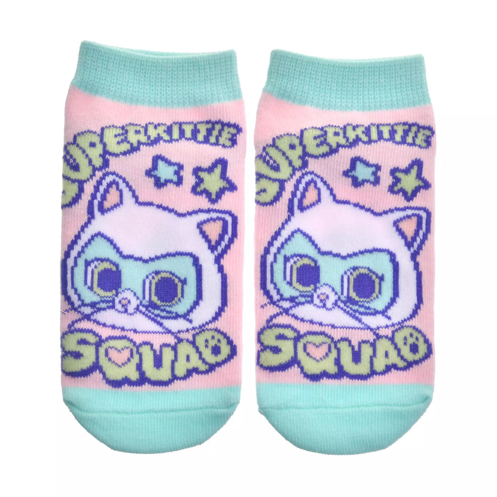 JDS - 2026 Super Kitties Collection x Bitsy Ankle Socks for Kids, Sizes 13-18 (Release Date: Feb 2, 2026)