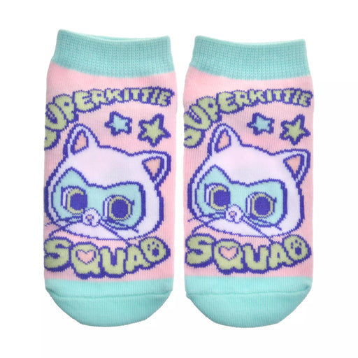 JDS - 2026 Super Kitties Collection x Bitsy Ankle Socks for Kids, Sizes 13-18 (Release Date: Feb 2, 2026)