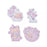 JDS - 2026 Sakura Collection x Winnie the Pooh & Piglet Die Cut Stickers Set of 4 (Release Date: Jan 13, 2026)