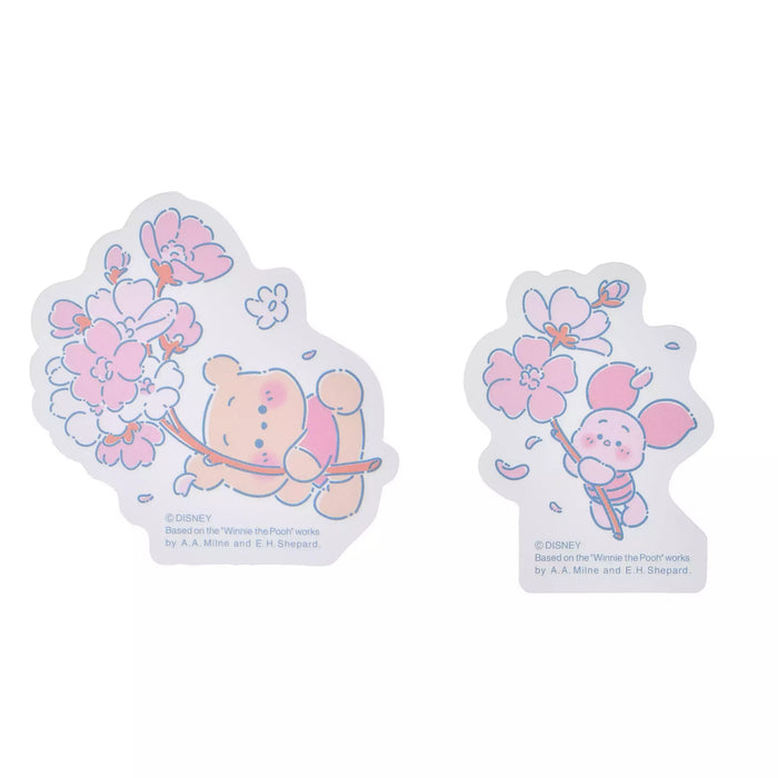 JDS - 2026 Sakura Collection x Winnie the Pooh & Piglet Die Cut Stickers Set of 4 (Release Date: Jan 13, 2026)
