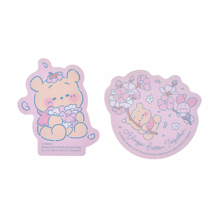 JDS - 2026 Sakura Collection x Winnie the Pooh & Piglet Die Cut Stickers Set of 4 (Release Date: Jan 13, 2026)