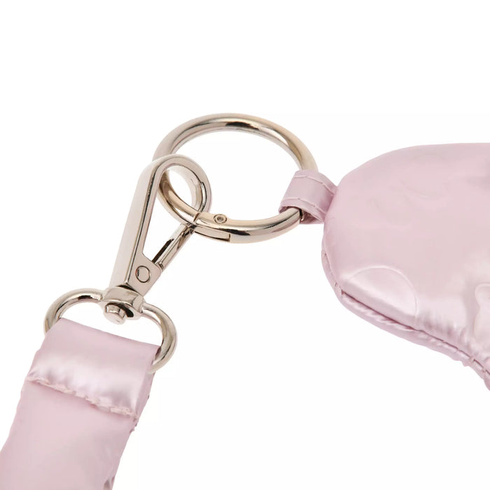 JDS - Minnie Mouse Flat Pouch with Carabiner and Hand Strap, Soft Metallic Embossed