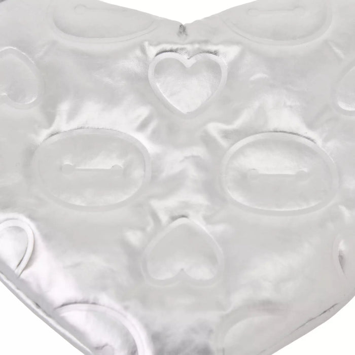 JDS - Baymax Flat Pouch with Carabiner and Hand Strap, Soft Metallic Embossed