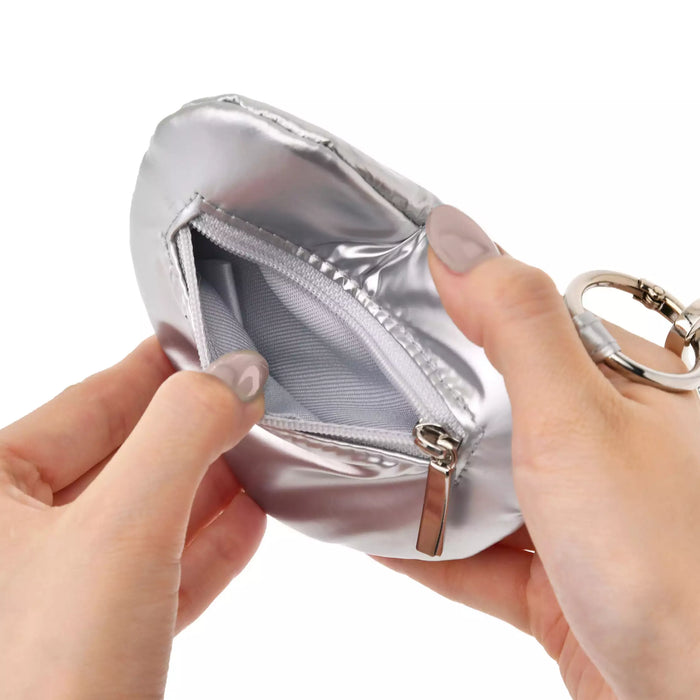 JDS - Baymax Flat Pouch with Carabiner and Hand Strap, Soft Metallic Embossed