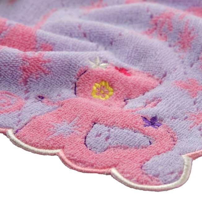 JDS - Rapunzel & Pascal Scalloped Silhouette Embroidery Mini Towel