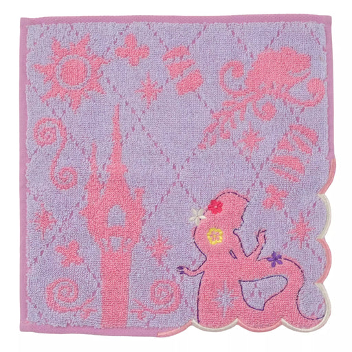 JDS - Rapunzel & Pascal Scalloped Silhouette Embroidery Mini Towel