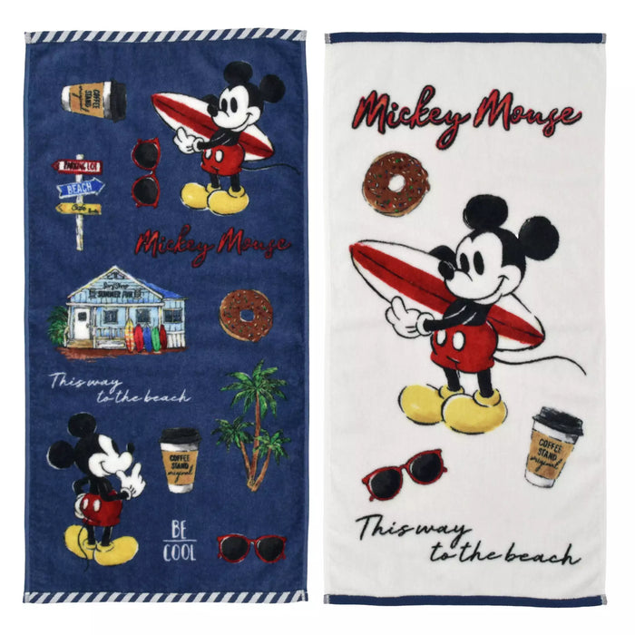 JDS - Mickey Mouse "Summer Holiday" Face Towel Set of 2
