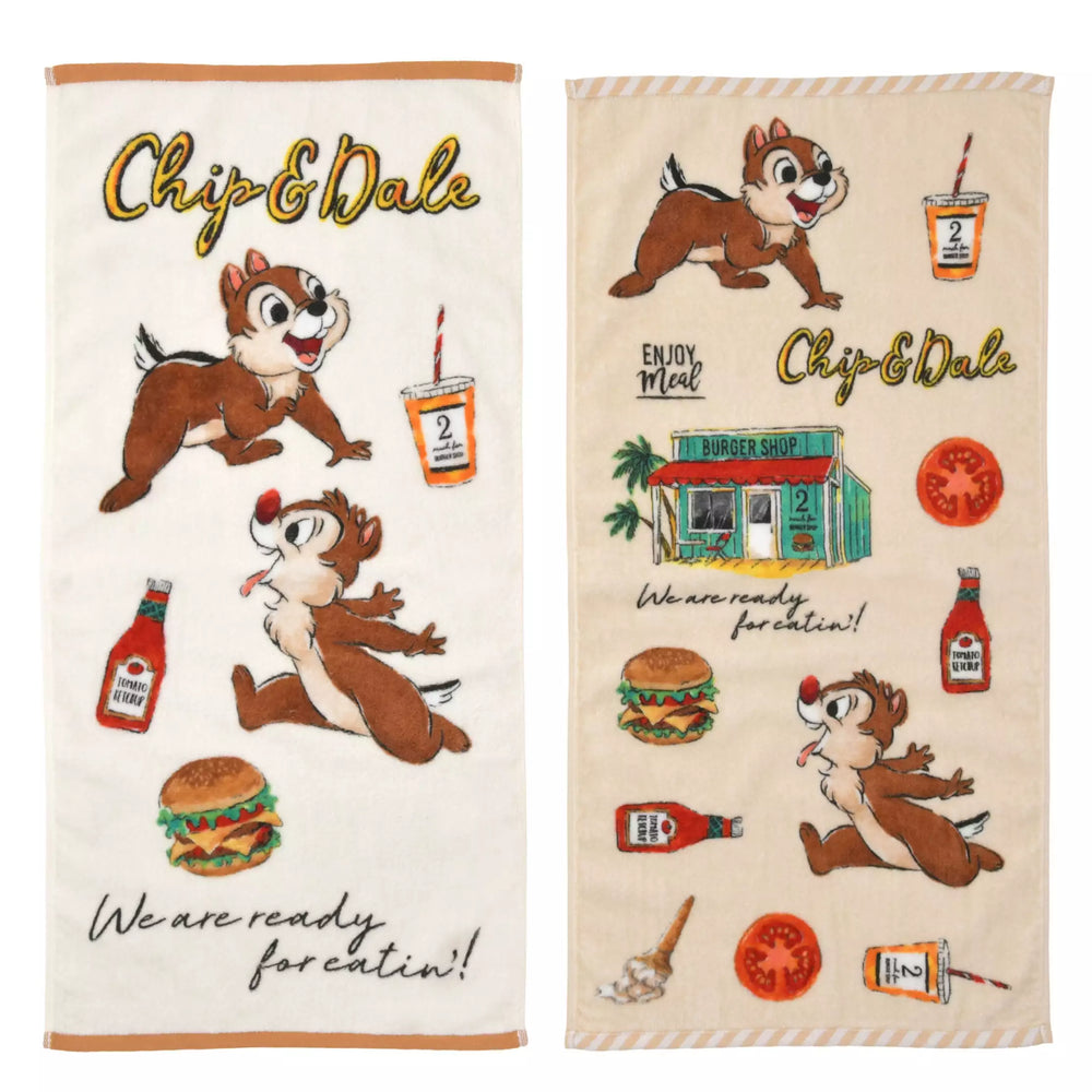 JDS - Chip & Dale "Summer Holiday" Face Towel Set of 2