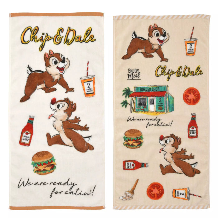 JDS - Chip & Dale "Summer Holiday" Face Towel Set of 2