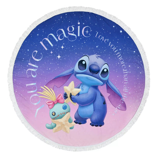 JDS - 2026 Stitch Day Collection x Stitch & Scrump Round Beach Towel  (Release Date: Jun 2, 2026)