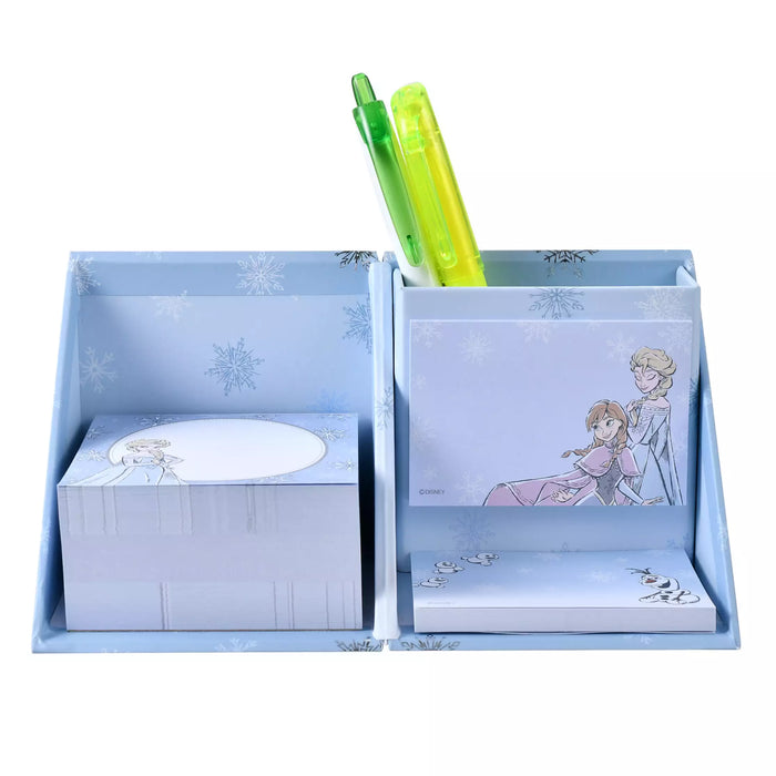 JDS - Frozen "Foil Stamped" Sticky Notes & Memo Pad with Pen Stand