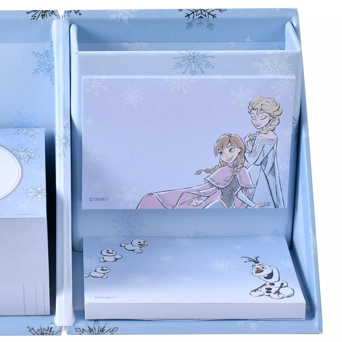 JDS - Frozen "Foil Stamped" Sticky Notes & Memo Pad with Pen Stand