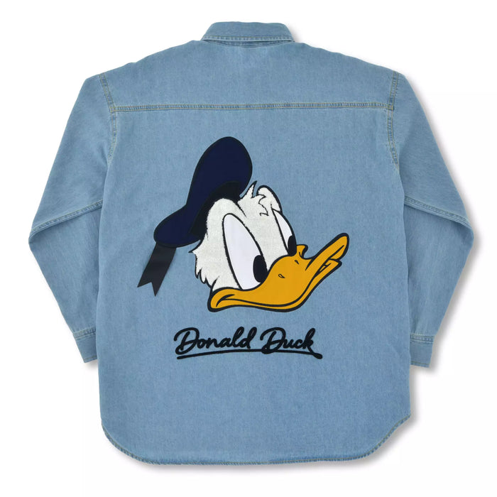 JDS - 2026 Donald Duck Fashion Collection x Donald Long-Sleeve Denim Shirt, Blue for Adults (Release Date: May 11, 2026)