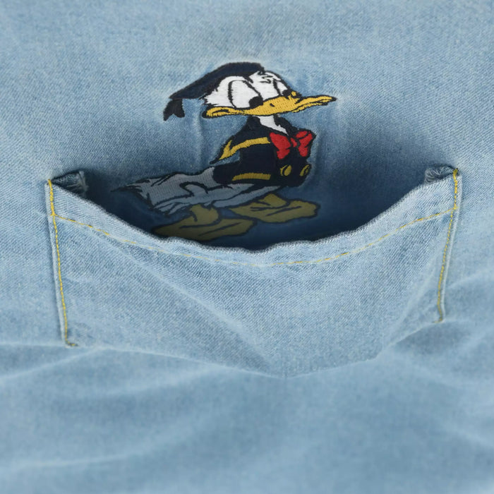 JDS - 2026 Donald Duck Fashion Collection x Donald Long-Sleeve Denim Shirt, Blue for Adults (Release Date: May 11, 2026)